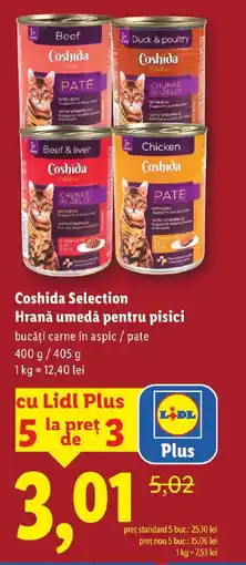 Lidl Coshida Selection Hrană umedă pentru pisici Ofertă