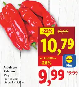 Lidl Ardei roşu Palermo Ofertă