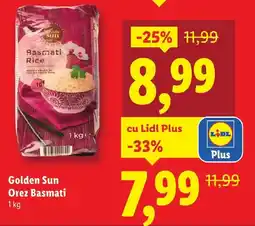 Lidl Golden Sun Orez Basmati Ofertă