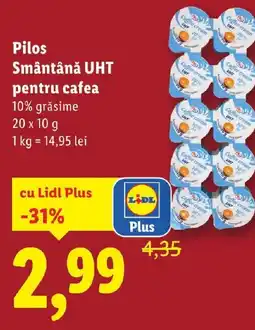 Lidl Pilos Smântână UHT pentru cafea Ofertă