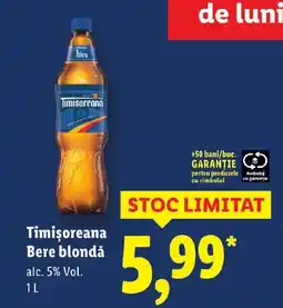Lidl Timişoreana Bere blondǎ Ofertă