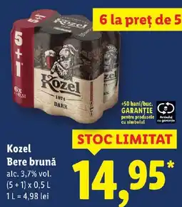 Lidl Kozel Bere brunǎ Ofertă