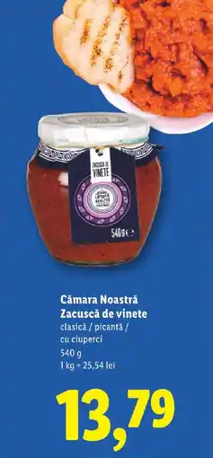 Lidl Cămara Noastră Zacuscă de vinete Ofertă