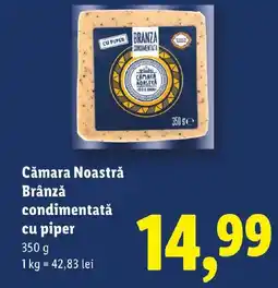 Lidl Cămara Noastră Brânză condimentată cu piper Ofertă