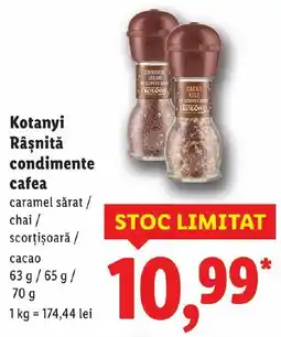 Lidl Kotanyi Râşnită condimente cafea Ofertă