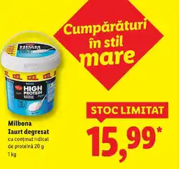 Lidl Milbona Iaurt degresat Ofertă