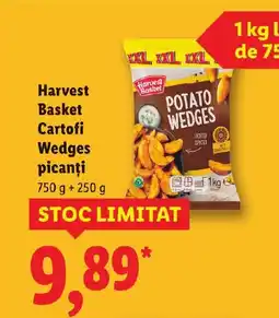 Lidl Harvest Basket Cartofi Wedges picanţi Ofertă