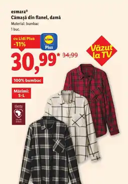 Lidl EsmaraⓇ Cămașă din flanel, damă Ofertă