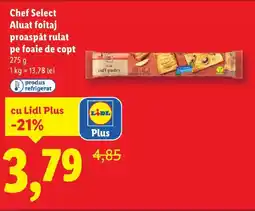 Lidl Chef Select Aluat foitaj proaspăt rulat pe foaie de copt Ofertă