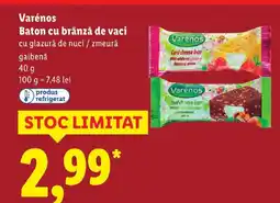 Lidl Varėnos Baton cu brânză de vaci Ofertă