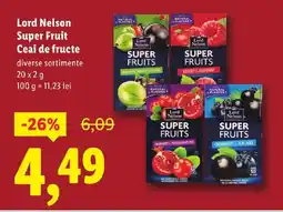Lidl Lord Nelson Super Fruit Ceai de fructe Ofertă