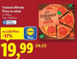 Lidl Trattoria Alfredo Pizza cu salam Ofertă