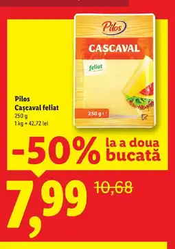 Lidl Pilos Cascaval feliat Ofertă