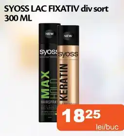 Unicarm Syoss Lac fixativ Ofertă