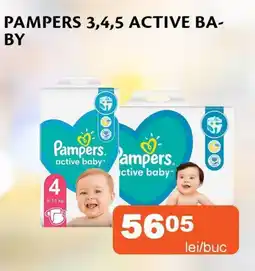 Unicarm Pampers 3,4,5 active baby Ofertă