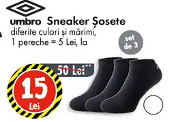TEDI Umbro Sneaker Şosete Ofertă