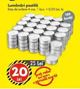 TEDI Lumânări pastilǎ Ofertă