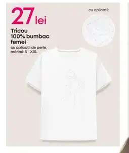 Pepco Tricou 100% bumbac femei Ofertă