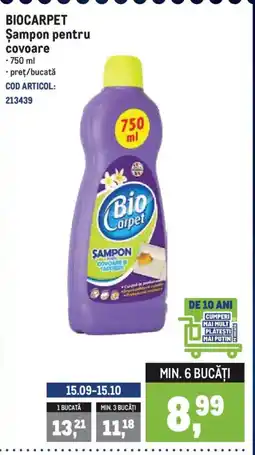 Metro BIOCARPET Şampon pentru covoare Ofertă