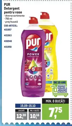 Metro PUR Detergent pentru vase Ofertă
