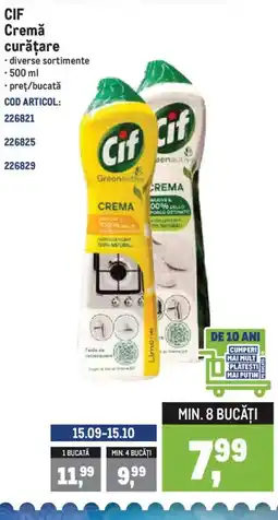 Metro CIF Cremă curăţare Ofertă