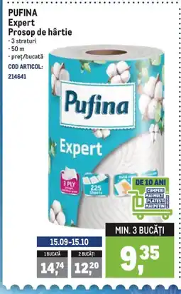 Metro PUFINA Expert Prosop de hârtie Ofertă