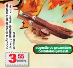 CBA BOGDÁNYI cârnaţi de porc afumați, picanţi Ofertă