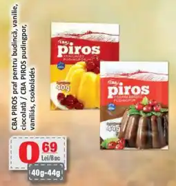 CBA CBA PIROS praf pentru budincă, vanilie, ciocolată Ofertă