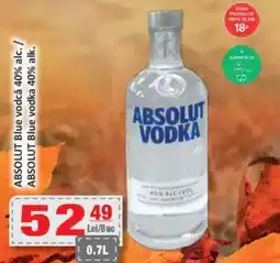 CBA ABSOLUT Blue vodcǎ 40% alc. Ofertă