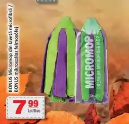 CBA BONUS Micromop din lavetă microfibră Ofertă