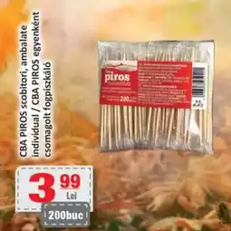 CBA CBA PIROS scobitori, ambalate individual Ofertă