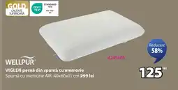 JYSK VIGLEN pernă din spumă cu memorie Ofertă