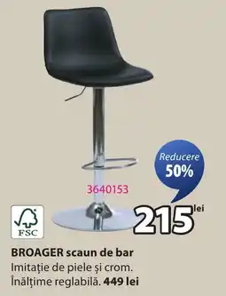 JYSK BROAGER scaun de bar Ofertă