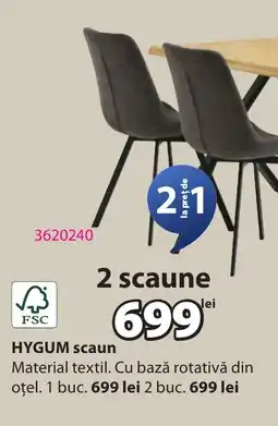 JYSK HYGUM scaun Ofertă