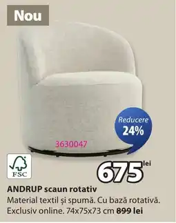 JYSK ANDRUP scaun rotativ Ofertă