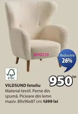 JYSK VILDSUND fotoliu Ofertă