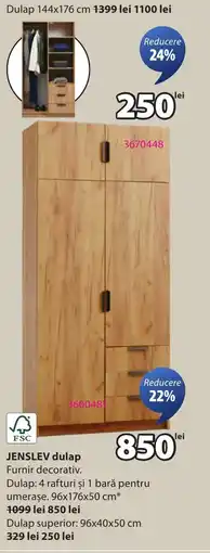 JYSK JENSLEV dulap Ofertă