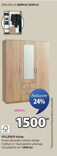 JYSK VELLERUP dulap Ofertă