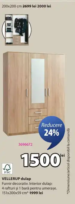 JYSK VELLERUP dulap Ofertă