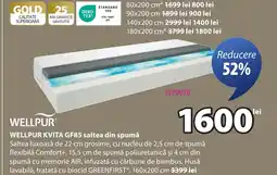JYSK WELLPUR KVITA GF85 saltea din spumă Ofertă