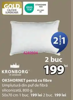 JYSK OKSHORNET pernă cu fibre Ofertă