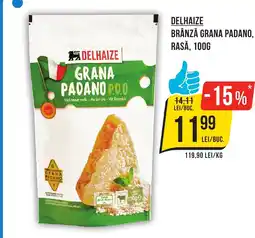 Mega Image DELHAIZE Brânză grana padano, rasă Ofertă
