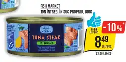 Mega Image FISH MARKET Ton întreg, în suc propriu Ofertă