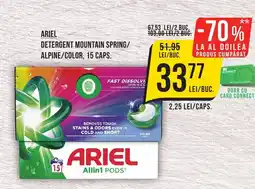Mega Image ARIEL Detergent mountain spring/ alpine/color Ofertă