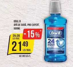 Mega Image ORAL-B Apă de gură, pro expert Ofertă
