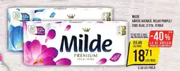 Mega Image MILDE Hârtie igienică, relax purple/ cool blue, 3 str., 8 role Ofertă