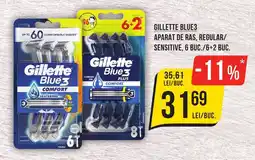 Mega Image GILLETTE Blue3 Aparat de ras, regular/ sensitive Ofertă