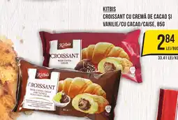 Mega Image KITBIS Croissant cu cremă de cacao și vanilie/cu cacao/caise Ofertă