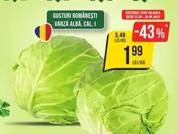 Mega Image Gusturi româneşti varză albă, cal. I Ofertă