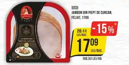 Mega Image SISSI Jambon din piept de curcan, feliat Ofertă